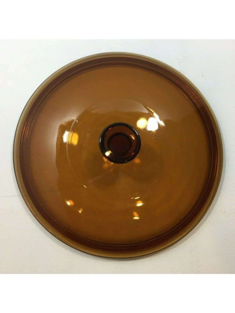 Amber Glass Pot Lid With Knob Handle 8-Inch Diameter For Cookware Replacement